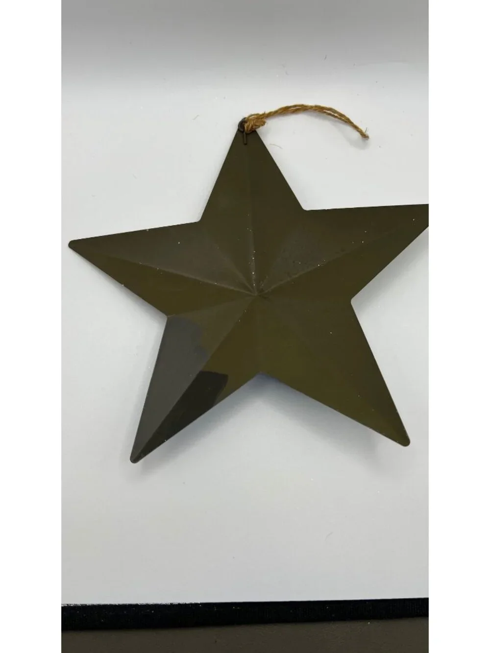 Hand-Painted Snowman Star Metal Hanging Ornament Winter Decor
